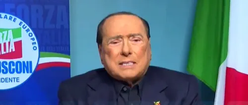 Silvio Berlusconi, mesaj din salonul de spital la congresul partidului Forza Italia: Iată-mă! Port cămașă și vestă prima dată în ultima lună