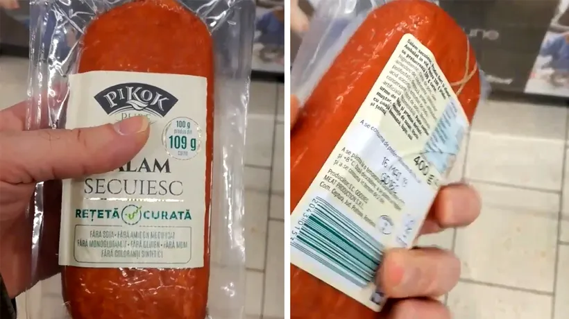 Te crucești! Ce conține, de fapt, salamul Pikok vândut de LIDL România cu eticheta „rețetă curată”