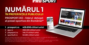 ProSport.ro – LIDERUL detașat al presei sportive din România la nivel de unici în data de 30 mai 2023