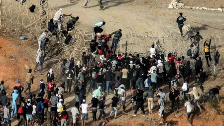 “Marea Evadare” pentru sute de imigranți ilegali, la granița Spaniei cu Marocul