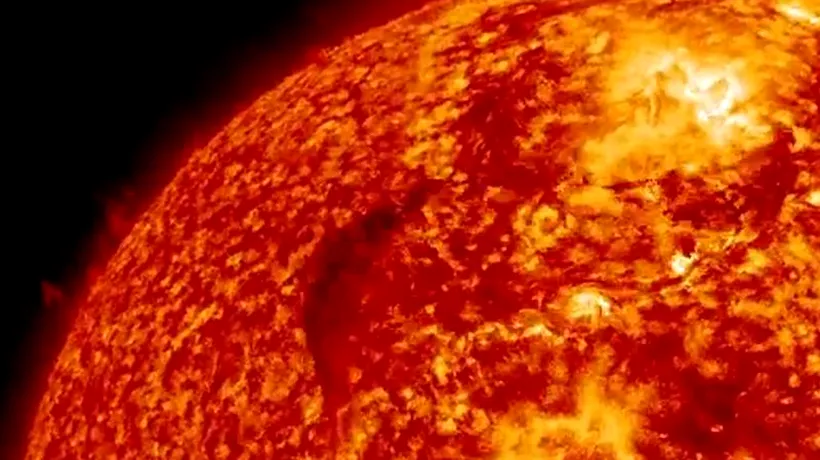 VIDEO: Imagini spectaculoase surprinse pe Soare. Ce reprezintă canionul de foc