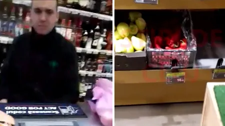 VIDEO | Cum a reacționat acest client Carrefour din Gheorghieni, după ce a plătit 16.99 lei/kg pe ardeii kapia care, la raft, costau 14.99 lei/kg