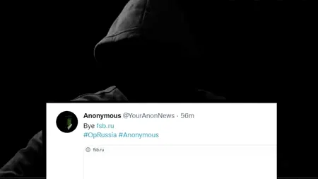 Site-ul FSB a fost spart de hackerii de la Anonymous