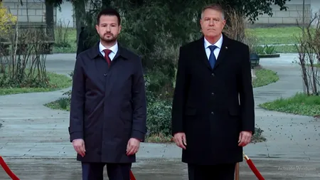 Klaus Iohannis discută cu preşedintele Muntenegrului, Jakov Milatovic / România sprijină integrarea europeană a statelor din Balcanii de Vest