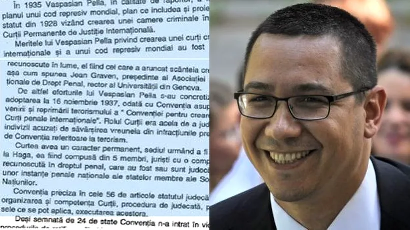 Consiliul Național de Etică: Victor Ponta NU a plagiat în lucrarea de doctorat