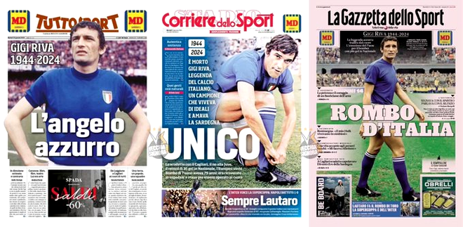 A murit Luigi „Gigi” Riva, cel mai bun marcator din toate timpurile al naţionalei Italiei / Sursa foto: Twitter