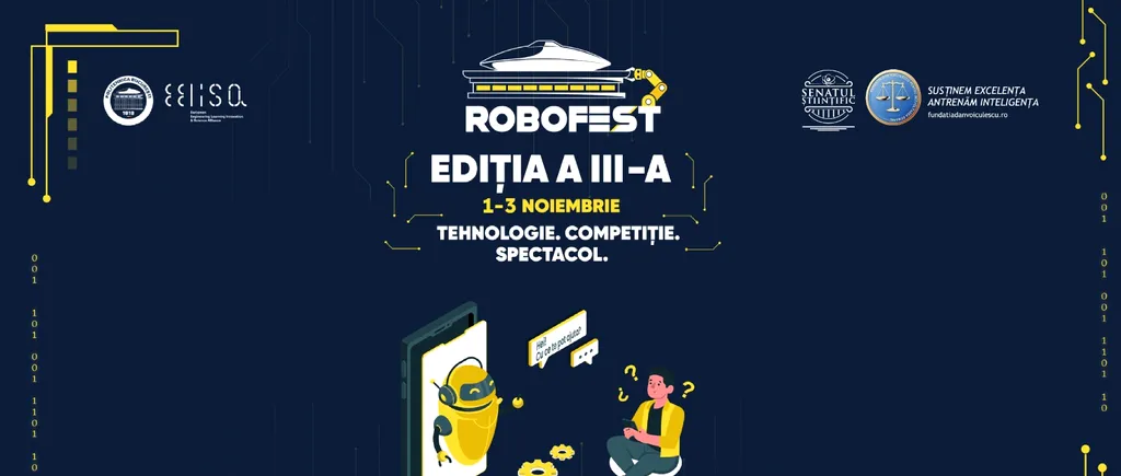 Cel mai mare festival european de TEHNOLOGIE la București. Roboți din filme SF se reunesc pentru trei zile la ROBOFEST 