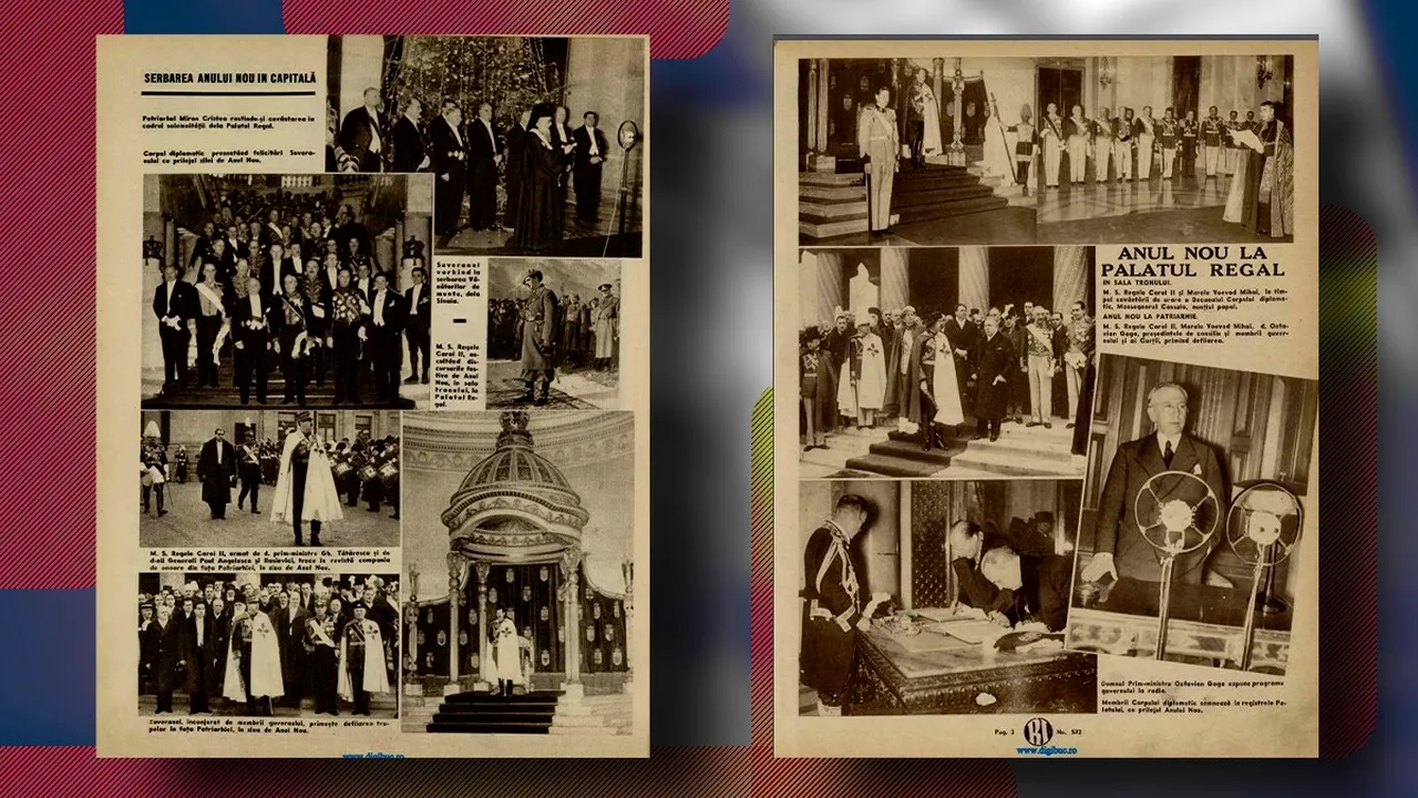 Revelionul românilor, așa cum era ilustrat în presa interbelică. Cum petrecea Regele de Anul Nou