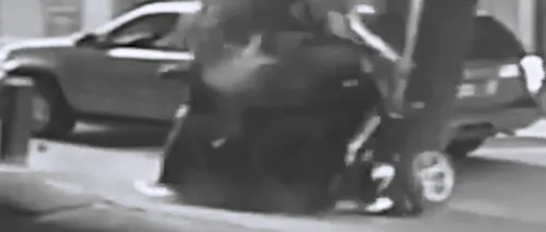 VIDEO de COȘMAR: O șoferiță s-a PRĂBUȘIT în gol de la etajul 7 al unei parcări, cu tot cu mașină 
