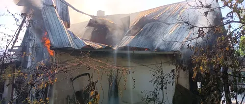 Incendiu în Botoșani. Casa unei femei de 101 ani a fost mistuită de flăcări