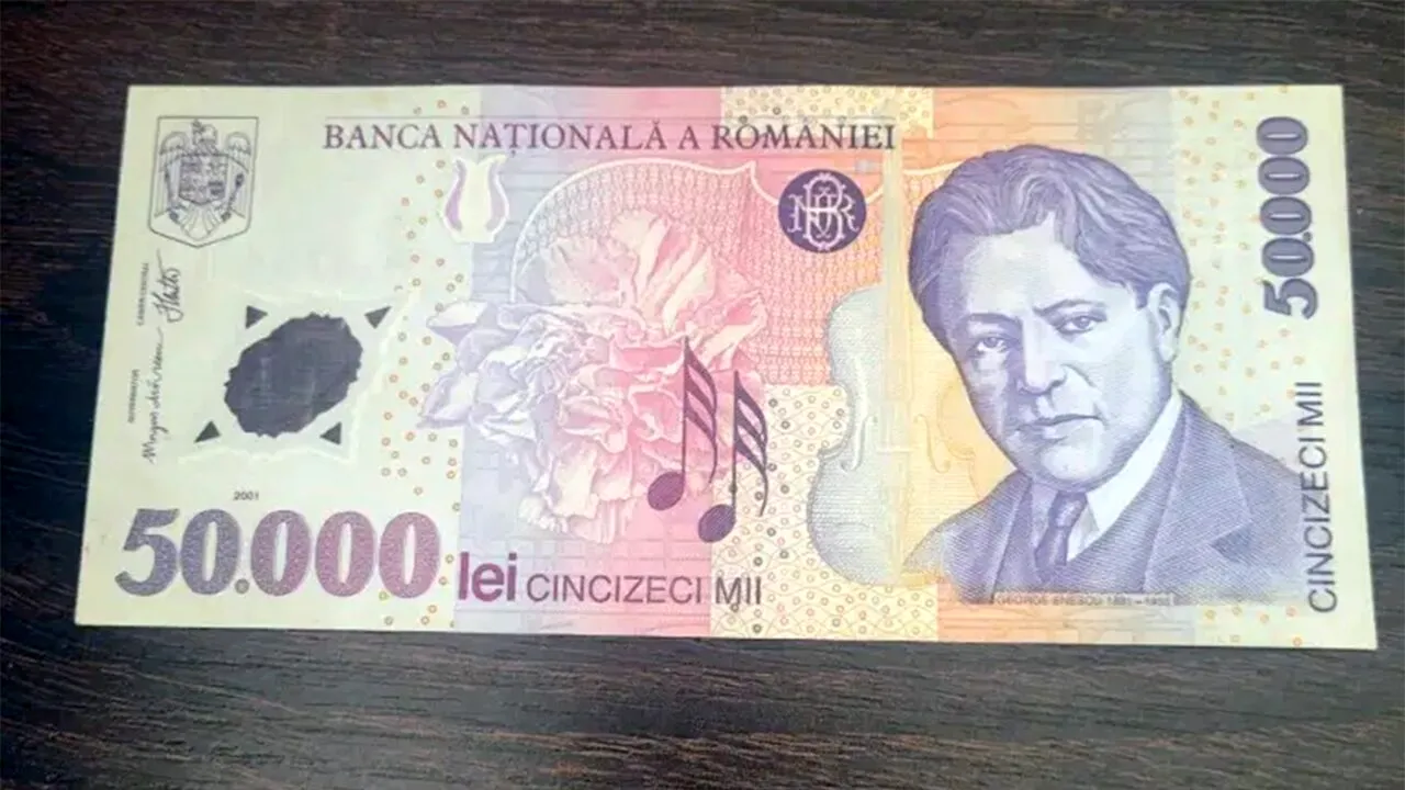 Mai știi celebra bancnotă de 50.000 lei din 2001? Ireal cu câți bani se vinde acum, în martie 2024