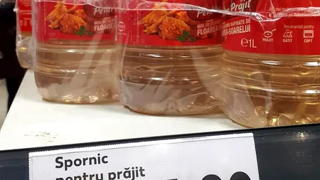 De necrezut! Cu câți lei se vinde o sticlă de 1 litru de ulei de floarea soarelui, într-un supermarket din București