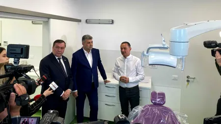 Marcel Ciolacu și Daniel Băluță, la inaugurarea noului Spital de Stomatologie / CIOLACU: Asta înseamnă eficiență în Administrație