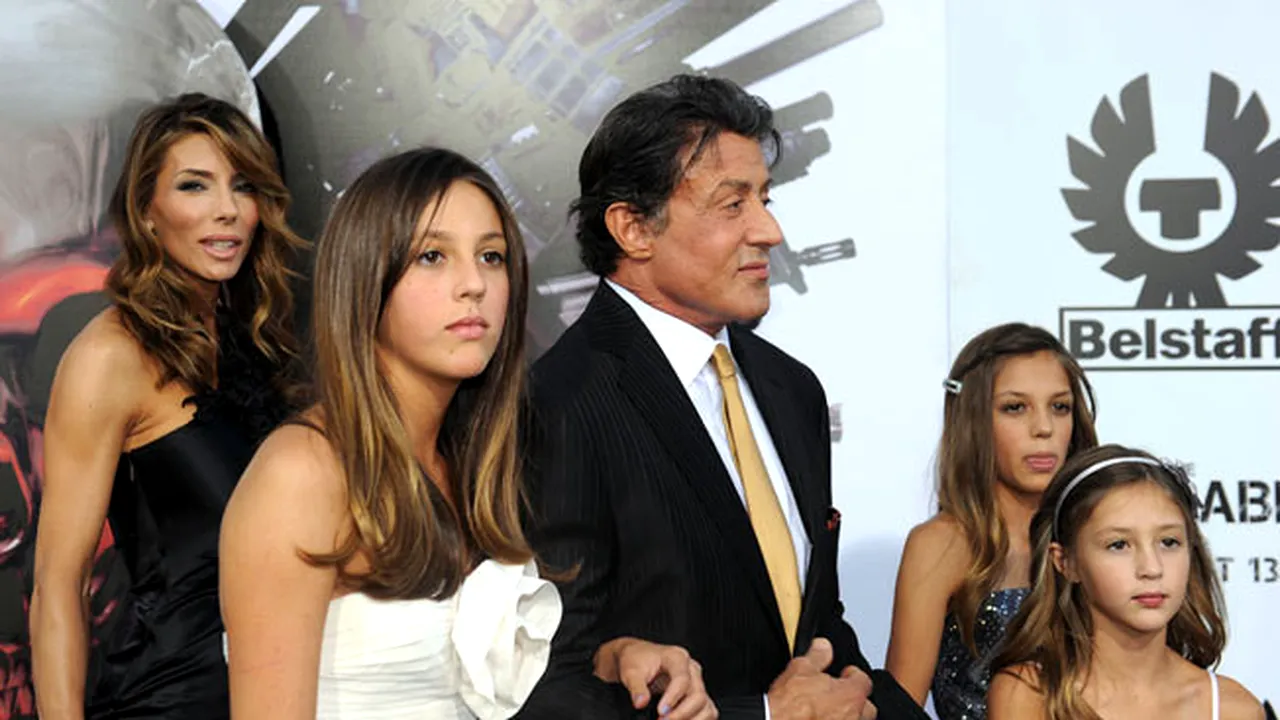 Sylvester Stallone are 3 fete și povestește cum și-a dat seama că nu va fi un tată indulgent. 