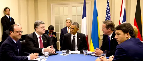 Ucraina anunță, la summitul NATO, un posibil armistițiu. Răspunsul separatiștilor