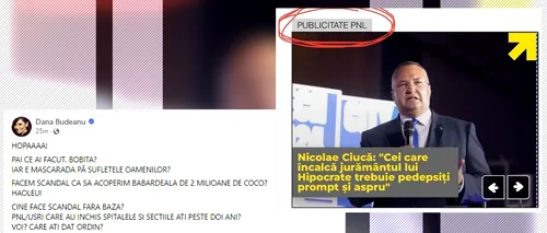 Cum urcă Un Ostaș în slujba țării spre Cotroceni pe tragedia de la Sf. Pantelimon. Dovada că PNL a cumpărat publicitate chiar pe subiect