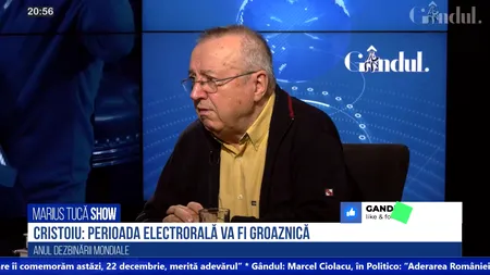 VIDEO | Ion Cristoiu: „M-aș băga la somn și m-aș trezi în 2025, după ce se încheie perioada electorală”