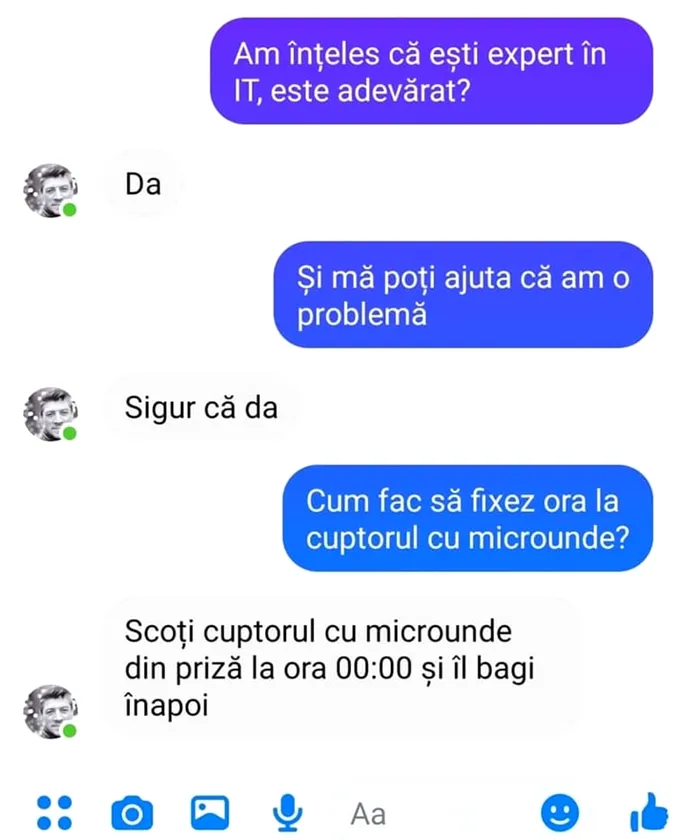 Cum fixează un expert IT ora cuptorului cu microunde