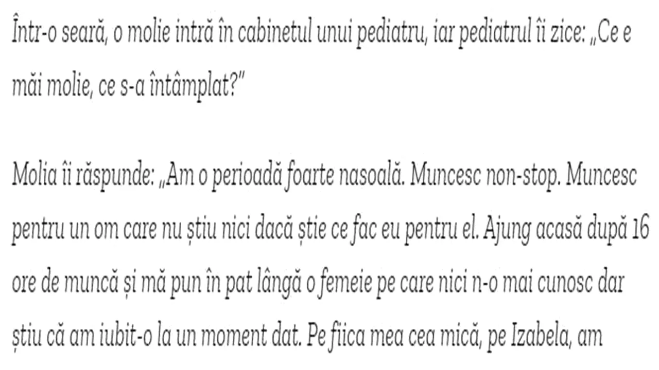 Bancul de duminică | Molia la pediatru
