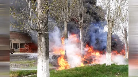 Un băiat de 11 ani din Arad a incendiat, din joacă, doi kilometri de țevi de plastic. Paguba este uriașă