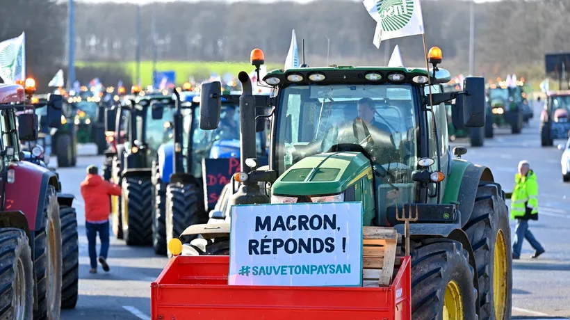Macron s-a întâlnit cu membri ai Guvernului, pe fondul PROTESTELOR fermierilor /Președintele Franței va discuta și cu Ursula von der Leyen