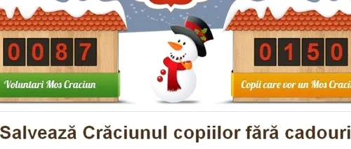 Salvează Crăciunul copiilor fără cadouri