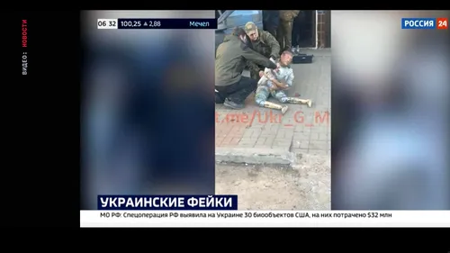 VIDEO | Presa rusă de stat a publicat „dovada” că masacrul de la Bucha este un „fake news” fabricat de Ucraina. În realitate, acele imagini sunt dintr-un serial filmat în Sankt Petersburg