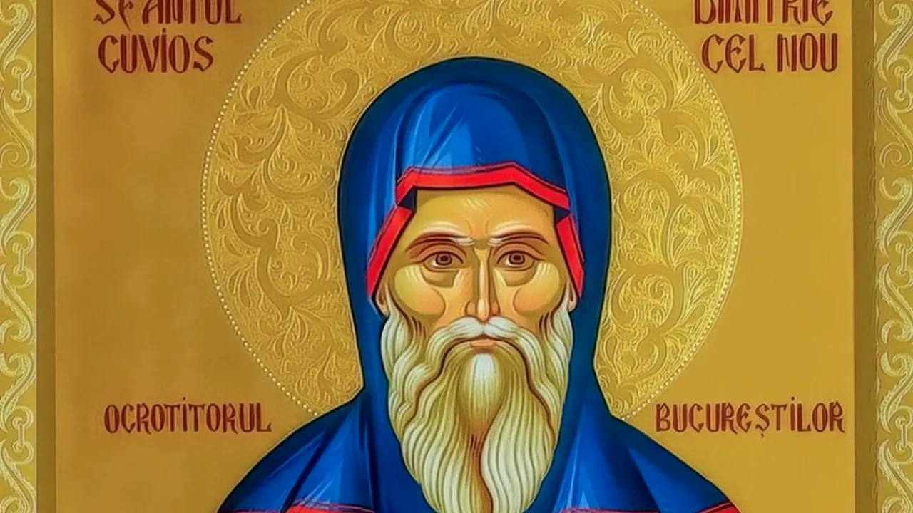 Cine a fost Sfântul Cuvios Dimitrie cel Nou, considerat OCROTITORUL Bucureştilor. Biserica Ortodoxă Română îl pomenește la 27 octombrie