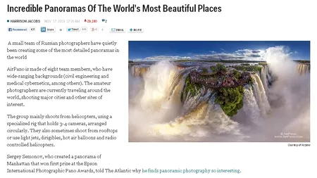 Fotografii panoramice ale unora dintre cele mai frumoase locuri din lume. GALERIE FOTO