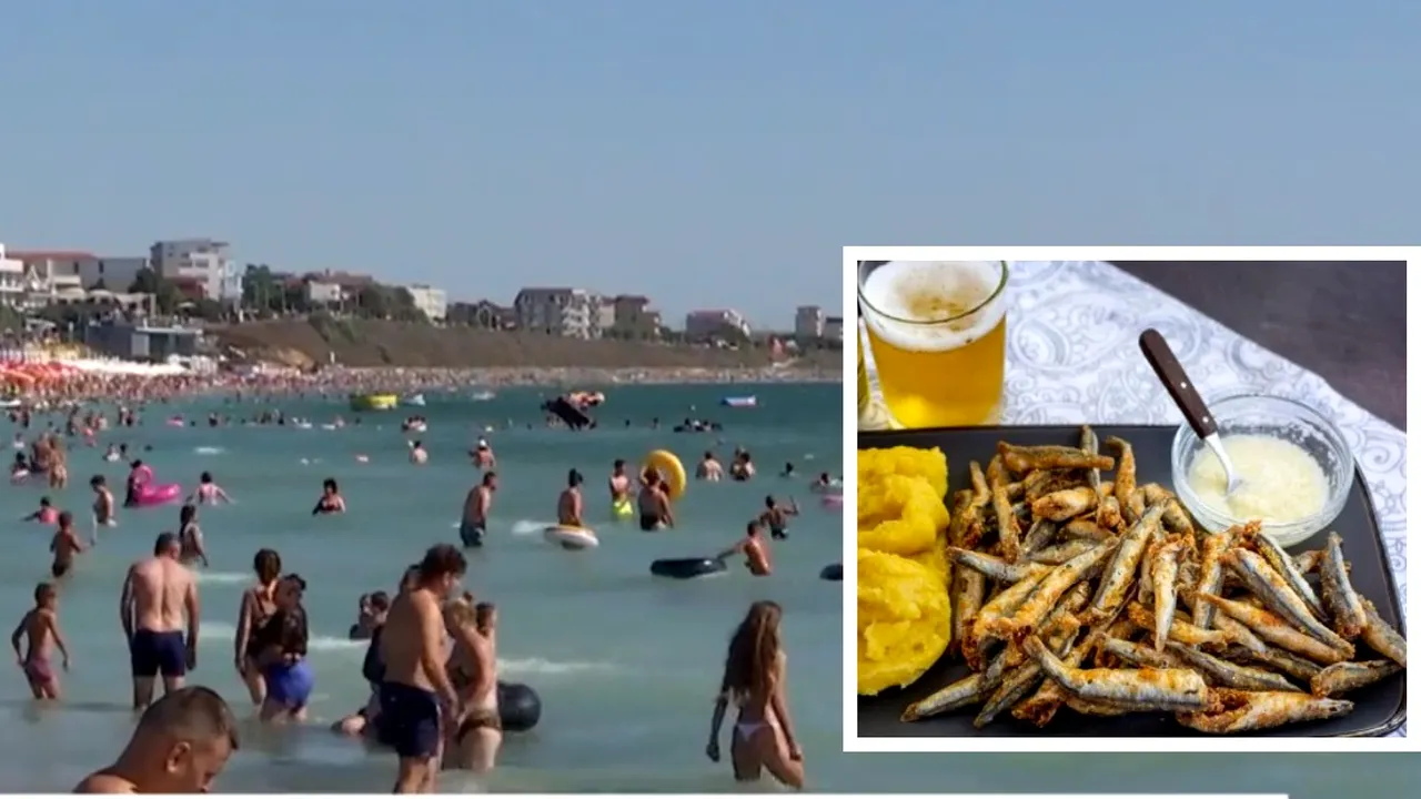 Cât costă porția de hamsii și berea în Costinești acum, în minivacanța de Sf. Maria