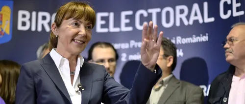 Monica Macovei și-a depus candidatura la prezidențiale: Le-am adus popcorn lui Ponta și o oglindă lui Iohannis