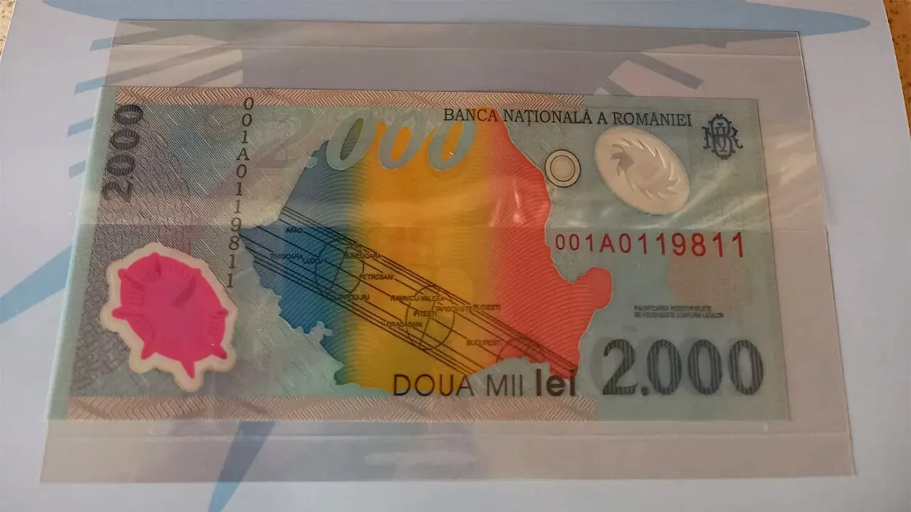 Suma URIAȘĂ cu care se vinde acum, în septembrie 2023, o bancnotă de 2.000 de lei cu Eclipsa din 1999