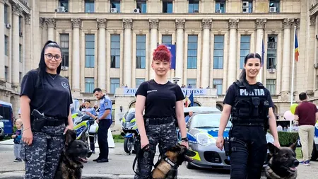 FOTO Ziua Porților Deschise pentru Copii la MAI. Ateliere de creație, tombole, câini polițiști, motociclete și mașinile pompierilor, printre atracții