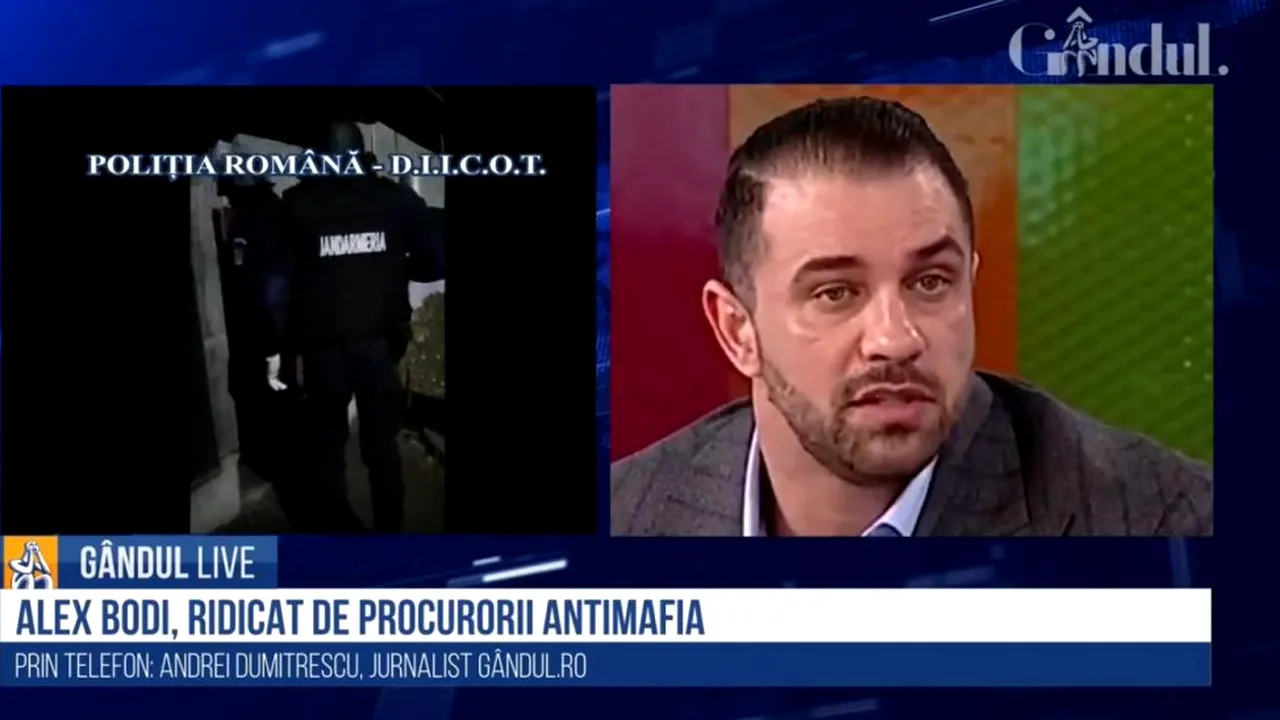 GÂNDUL LIVE. Andrei Dumitrescu, jurnalist Gândul.ro, despre mega-perchezițiile la Alex Bodi: În cazul lor au fost și infracțiuni de șantaj, dincolo de traficul de persoane