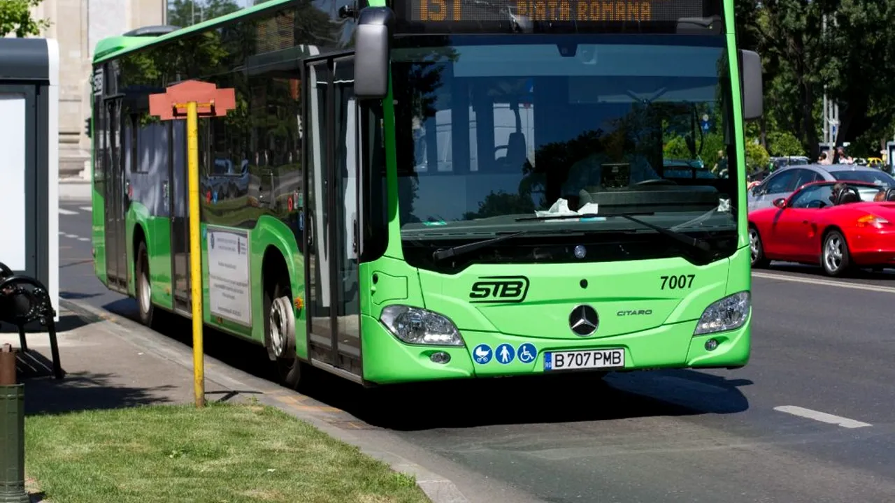 Noile autobuze Mercedes hibrid din Bucureşti au început deja să fie vandalizate (VIDEO)