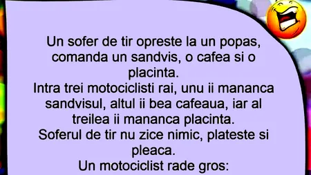 BANCUL ZILEI | Șoferul de TIR și cei 3 motocicliști