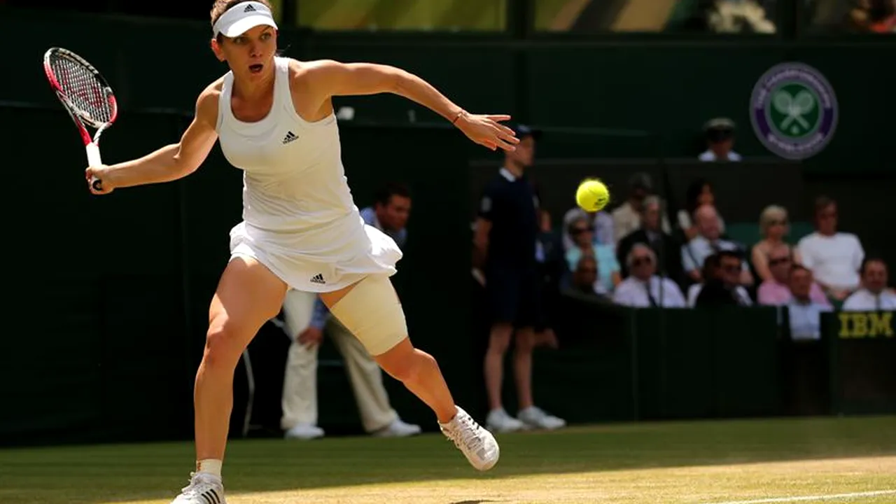 Simona Halep - Eugenie Bouchard LIVE. Ducesa de Cambridge și prințul William au aplaudat la scenă deschisă evoluția lui Halep la Wimbledon