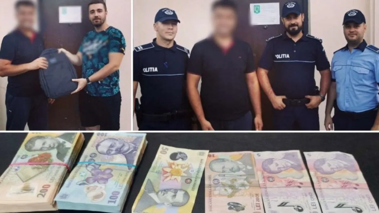 Un tânăr a găsit un rucsac plin cu bani pe o stradă din Bolintin Deal. Este incredibil ce a urmat