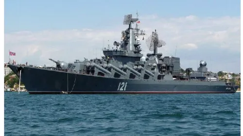 Ucrainenii susțin că au lovit crucișătorul rusesc Moskva, cea mai mare navă din Marea Neagră