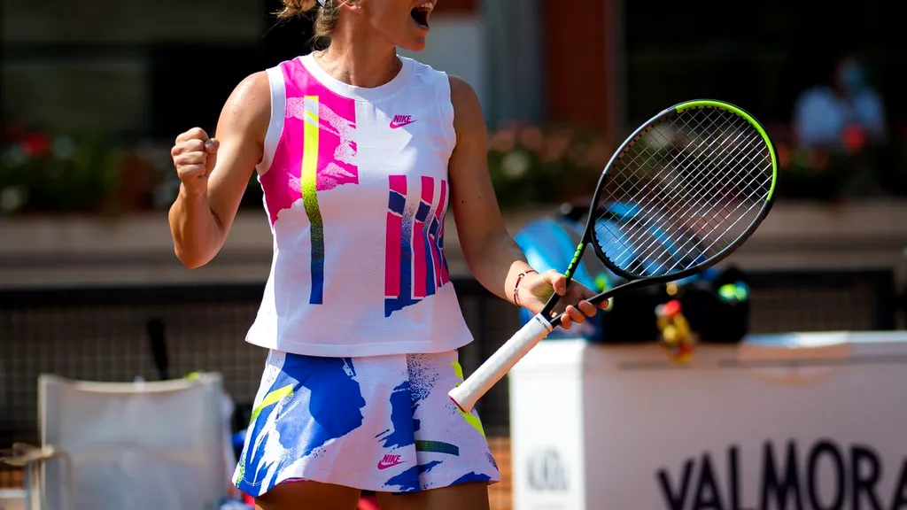 Simona Halep merge în sferturile de finală ale turneului WTA de la Roma. Românca a învins-o în două seturi pe Yastremska