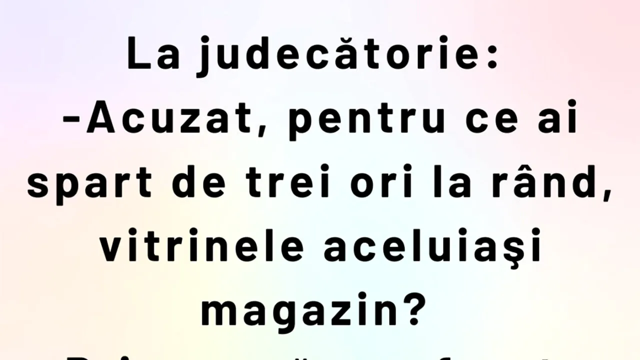 Bancul de sâmbătă | Judecătorul și hoțul indecis