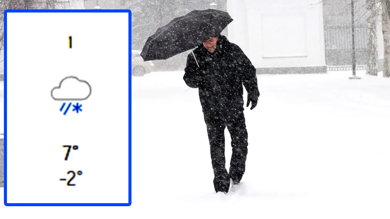 Orașele din România în care ninge până pe 1 mai, potrivit meteorologilor Accuweather