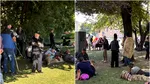 Ciobanii au ocupat parcurile din apropierea Palatului Cotroceni în așteptarea discuțiilor cu Nicușor Dan
