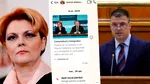Mircea Roșca scoate mesajele cu Lia Olguța Vasilescu, după ce Sorin Grindeanu a declarat că președintele PNL Prahova a sunat-o: ”Ea m-a sunat cu 5 zile înainte de moțiune”
