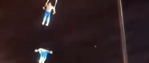 VIDEO | O acrobată din China A MURIT sub ochii soțului său, care îi era partener în timpul unui spectacol la trapez, după ce a căzut de la înălțime