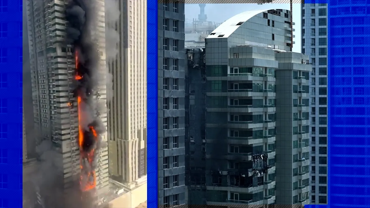 „Turnul Tigrului” din Dubai, cuprins de FLĂCĂRI. Toți cei 3.820 de rezidenți au fost evacuați
