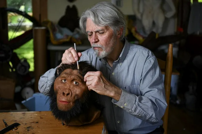 Chipul unui Paranthropus - reconstituire facială. Sursa Foto: Profimedia 