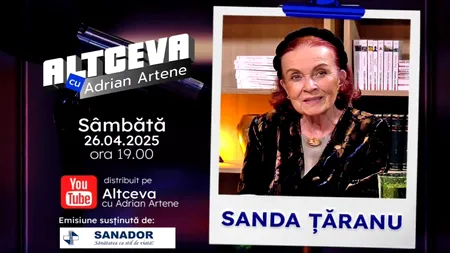 Sanda Țăranu, vocea TVR care a unit o țară întreagă , revine în lumina reflectoarelor la „Altceva cu Adrian Artene”