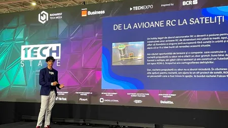 Publicul Tech Expo, uimit de membrii campaniei „100 de tineri pentru dezvoltarea României” a Fundației Dan Voiculescu