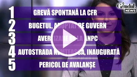 GÂNDUL NEWS. Bugetul pe 2022 a trecut de Guvern (VIDEO)
